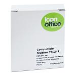 Icon ITZ241  Compatible Brother TZ Tape 18mm Black on White