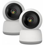 Laser Smart Home FHD Pan and Tilt 360 Camera 2PK