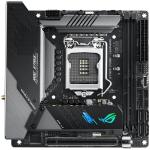 ASUS ROG STRIX Z490-I GAMING Mini ITX Form, For Intel 10th Gen CPU, LGA1200,Z490, 2XM.2, 2XDDR4 DIMM, Back I/O: 7XUSB, 1XType C, DP, HDMI, Lan, Wifi AX+BT, Internal I/O: 1XUSB 3.2, 1XType C, 1XUSB 2.0, 1X12V RGB Header, 1X5V A-RGB Header