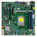 Supermicro X13SCL-F Server Board, mATX, LGA1700, 4 DIMM, C262, 2x GbE, 8x SATA, 2x PCIe 5.0 x8, 2x PCIe 4.0 x4, 1x PCIe 4.0 M.2 2280/22110, IPMI