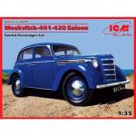 ICM - 1/35 - Moskvitch Saloon Staff Car with Soviet Crew