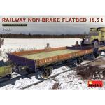 MiniArt 2-39004 MINIART 1/35 RAILWAY NON-BRAKE FLATBED