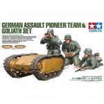 Tamiya Military Miniature Series No.357 - 1/35 - German Assault Pioneer Team & Goliath Set