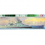 Tamiya Water Line Series No.125 - 1/700 - British Battleshop - King George V