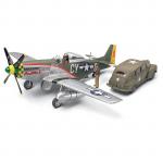 Tamiya Aircraft Series - 1/48 - North American P-51D Mustang & U.S. Army Staff Car
