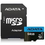 ADATA Premier 64GB MicroSDXC with SD Adapter , Read up to 100MB/s