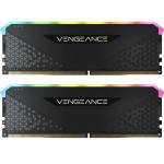 Corsair VENGEANCE RGB RS 16GB DDR4 Desktop RAM Kit - Black 2x 8GB - 3200 MHz - Unbuffered - 16-20-20-38 - 1.35V - Black PCB - For AMD Ryzen & Intel