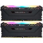 Corsair VENGEANCE RGB Pro 16GB DDR4 Desktop RAM Kit - Black 2x 8GB - 3200MHz - 2x 288 DIMM - Unbuffered - Black Heat spreader - 1.35v