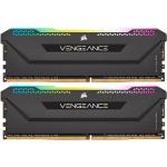 Corsair VENGEANCE RGB Pro SL 16GB DDR4 Desktop RAM Kit - Black 2x 8GB - 3200MHz - 2x 288 DIMM - CL16 - Unbuffered - Black Heat spreader - 1.35v - 16-20-20-38