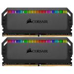 Corsair DOMINATOR PLATINUM RGB 16GB DDR4 Desktop RAM - Black 2x 8GB - 3200Mhz - DIMM - Unbuffered - 16-18-18-36 - XMP 2.0 - Heatspreader - RGB LED - 1.35v