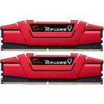 G.SKILL Ripjaws V Series 8GB DDR4 Desktop RAM Kit - Red 2x 4GB - 2400Mhz - CL15 - 1.2v - 15-15-15-35 - F4-2400C15D-8GVR