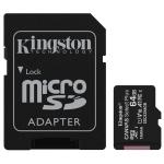 Kingston 64GB microSDHC Canvas Select Plus CL10 UHS-I Card + SD Adapter, up to 100MB/s read SDCS2/64GB