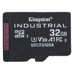 Kingston Industrial 32GB microSDHC UHS-I Speed Class U3, V30, A1 up to 100MB/s read, and 80MB/s write, Designed and tested to be durable in extreme temperatures
