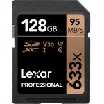 Lexar Professional 128GB SDXC U1 , 633x, up to 95MB/s read, up to 45MB/s Write, Shoot high-quality images and 1080p full-HD