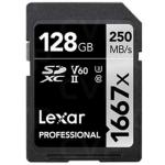 Lexar Professional 128GB SDXC UHS-II ,V60, 1667x, up to 250MB/s read,90MB/s Write Captures high-quality images and extended lengths of stunning 1080p full-HD, 3D, and 4K video with a DSLR camera, HD camcorder,