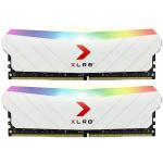 PNY XLR8 16GB DDR4 RGB Desktop RAM Kit - White 2x 8GB - 3200Mhz - DIMM - CL16 - Unbuffered - 288pin - White Heatsink - 16-18-18-36