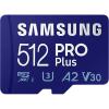 Samsung Pro PLUS microSDXC Memory Card - 512GB Includes Adapter - Read up to 180MB/s - Write up to 130MB/s Samsung Pro PLUS microSDXC Memory Card - 512GB Includes Adapter - Read up to 180MB/s - Write up to 130MB/s