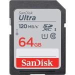 SanDisk Ultra Series 64GB SDXC up to 120MB/s SD Card, Class 10, UHS-1