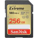SanDisk Extreme 256GB SDXC UHS-I SD Card Read up to 180MB/s - Write up to 130MB/s - V30 - U3 - C10