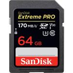SanDisk Extreme Pro 64GB U3,V30,UHS-I, up to 170MB/S read, 90MB/s write  Ultra High Speed SDXC SD Card SDSDXXY-064G-GN4IN