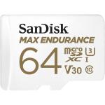 SanDisk Max Endurance 64GB Micro SDXC Built to capture Up to 30,000 Hours UHS-I, C10, U3, V30, 100MB/s R, 40MB/s W,HIGH ENDURANCE LETS YOU RECORD AND RE-RECORD, PERFECT FOR YOUR DASH CAM OR HOME MONITORING SYSTEM