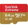SanDisk Extreme 64GB microSDXC Memory Card Class 10 - U3 - V30 - A2 - Read up to 170MB/s - Write up to 80MB/s SanDisk Extreme 64GB microSDXC Memory Card Class 10 - U3 - V30 - A2 - Read up to 170MB/s - Write up to 80MB/s
