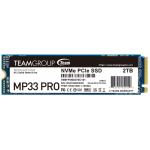 Team TM8FPD002T0C101 TEAMGROUP MP33 PRO M.2 2280 2TB PCIe 3.0 x4 with NVMe 1.3 3D NAND SSDR/W2400/2100 MB/s