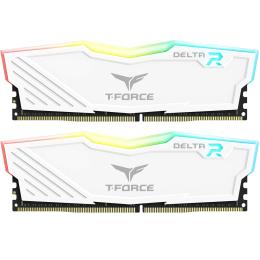 TeamGroup T-Force Delta RGB 16GB DDR4 3600Mhz Desktop RAM Kit - White 2x 8GB - 3600MHz - CL18 -