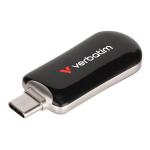 Verbatim 30225 Plectra USB-C Flash Drive - Black - 128GB