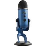 BLUE Yeti Microphone Professional quality, 3-capsule USB mic featuring 4 polarpatterns, ( Midnight Blue) headphone output w/ volume control.