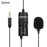 Boya BY-M1 PRO Omnidirectional Lavalier Microphone Compatible with iPhone Android Smartphone DSLR Camera Camcorder Audio Recorder (20ft Cable)