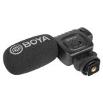 Boya BY-BM3011 On-Camera Compact Shotgun Microphone The 3.5mm output connector makes it compatible with DSLRs, camcorders, audio recorders, and more.