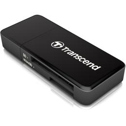 Transcend Compact F5 USB 3.0 BLACK Card Reader/ Writer Supports SDHC/SD/MMC/MicroSD/MicroSDHC
