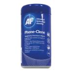 AF APHC100T Phone-Clene anti-bacterial phone wipes tub