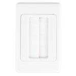 AVS AFBB - Brushed Wall Plate - WHITE