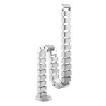 Brateck CC10-1 Cable Management Spine - 1300x67x35mm - Silver Deluxe - 30 Removable Pieces - Weighted Base - Height Adjustable Desk / Stationary Desk