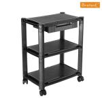LUMI BT-AMS-5L Height-Adjustable Smart Cart XL with Three-Shelves and Drawer  13-32 Monitors