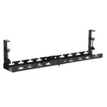 Brateck CC11-10-2 Extendable Clamp-On Under Desk Cable Management Tray - Matte Black Clamp Mounting - OpenArchitecture - Extendable - Multiple Cable Slots - Easy Assembly - Weight Cap 5Kgs