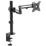 Brateck LDT30-C012 17"-32" Monitor Desk Mount. Rotate, Extend, Tilt and Swivel. Supports VESA 75x75&100x100.Max Load: 8Kgs. Max Arm Extension 386mm. Matte Black Colour.