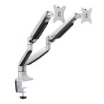 LUMI BT-DTM34-C024 Gas Spring Dual Anum Monitor Arm for 17"-32" Plate Desig w/Built-in Cable Management