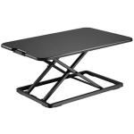 Brateck Lumi DWS26-01NBLK Ultra-Slim Desktop Sit-Stand Workstation. Height adjustable 45-405mm, Work Surface Size 670x470mm (LxW). Work Surface Weight Cap. 8Kgs.