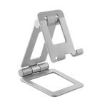 Brateck Lumi PHS05-1 Adjustable Aluminium Stand  for Phones & Tablets. Foldable Design Saves Space for Easy Storage. Non-skid Silicone Pads. Easy Cable Management for Clean & Tidy Desktop. Silver Colour