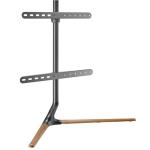Brateck Bracteck FS34-46F-02.BLK BRATECK 49-70" Stylish Tabletop TV  Stand with V-shappedBase.Includes Anti-slip Rubber Pads.  Weight Capacity Up to 40Kgs. Easy  Snap Lock Assembly. Bulit-in Cable Management. Matte Black & Wood Base
