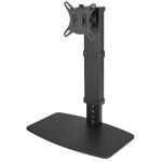 Brateck LDT67-T01.BLK 17"-32" Single Screen Vertical Lift SteelMonitorStand.10 View Height Settings, Free Tillt Design. Non-Skid Silicone Base Pads. Cable Management. 360  Rotary Slide-in VESA Plate. Black