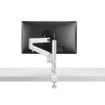 Colebrook Bosson Saunders Lima Single Monitor Arm - White - Maximum Screen Size 27" - Maximum Load 6.5kg