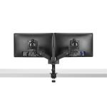 Colebrook Bosson Saunders Lima - Black - Tilt +80/-10 degrees - Max Dual Monitor Arm, Load 6.5kg - VESA 75 & 100mm