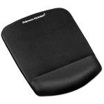 Fellowes 9252001 Ergonomic Mouse Pad with Gel Palm Wrist Rest - Black Plush Touch