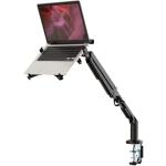 FlexiSpot Ergonomic Gas Spring Laptop Stand Riser - Support 10.1"-17.3" Notebook - Aluminum Arm - Black - Max Load 3-12 KG - Clamp Or Grommet Installation - 5 Years Warranty