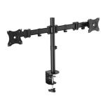 OMP M7442 DESK MOUNT TWIN ARM 13-27" MONITOR VESA75/100 MOUNT