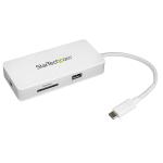 StarTech.com DKT3CHSD4GPD USB-C Multiport Adapter - 4K HDMI - SD / SDHC / SDXC - Power Delivery - USB PD - USB-C to USB Adapter - USB-C Adapter - DKT3CHSD4GPD